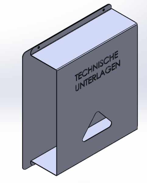 Ablagefach "Technische Unterlagen"