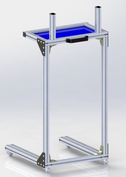 Abrollwagen z.B. für Abklebefolie